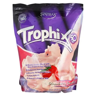 Протеїн комплексний Syntrax Trophix полуничний смузі, 2,27 кг
