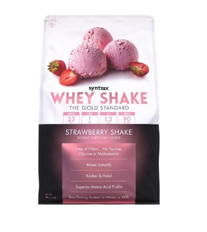 Протеин Syntrax Whey Shake strawberry shake, 2,3 кг