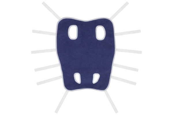 Попона послеоперационная Collar №3 677512 бязь, синяя, А 53-80 см, В 56 см