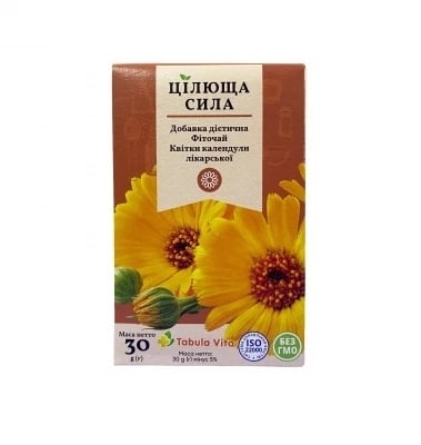 Фиточай Целительная Сила Табула Вита цветки календулы, 30 г