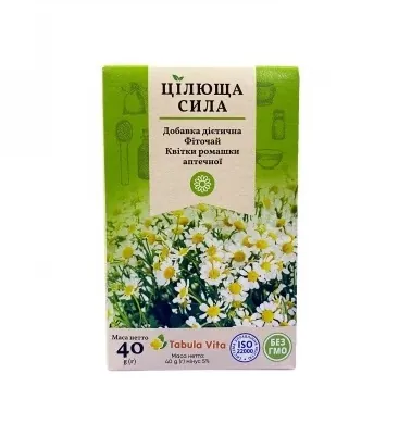 Фіточай Цілюща Сила Tabula Vita квітки ромашки, 40 г