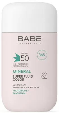 Флюїд сонцезахисний Babe Laboratorios SPF50 мінеральний з фізичними фільтрами з тонуючим ефектом , 50 мл