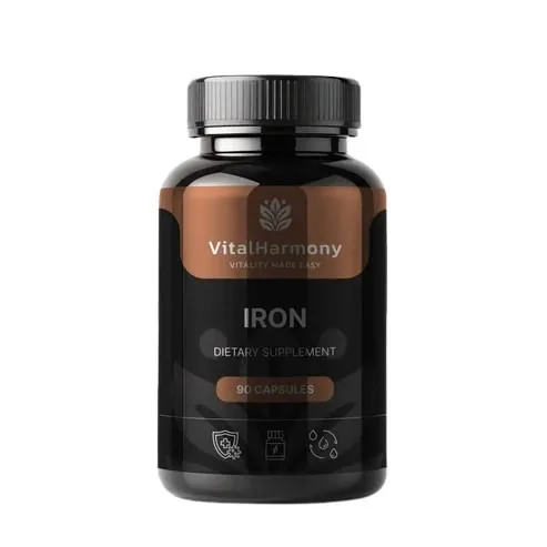 Залізо VitalHarmony Iron 49 мг, 90 капсул