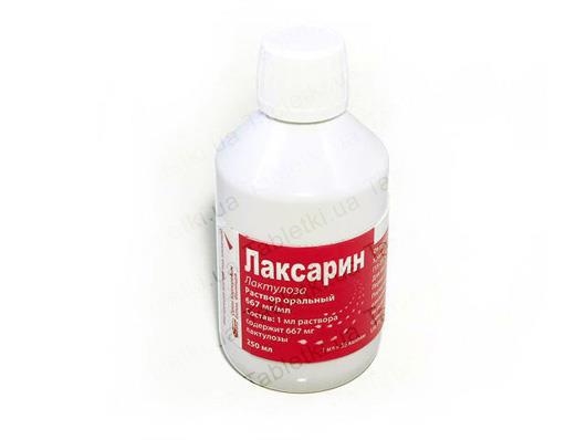 Лаксарин раствор ор. 667 мг/мл по 250 мл во флак.