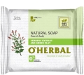 Мыло твердое O'Herbal с экстрактом вербены и зеленой глиной, 100 г