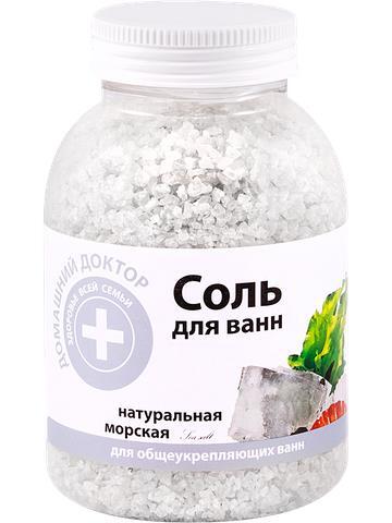 Соль для ванн Домашний доктор Морская натуральная, 1000 г