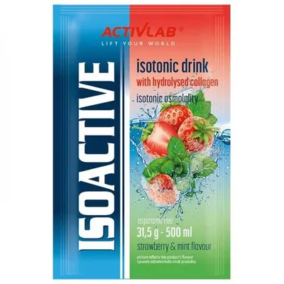 Ізотонік ActivLab Isoactive полуниця-м'ята, 31,5 г