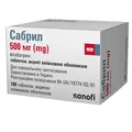 Сабрил таблетки, в/плів. обол. по 500 мг №100 (10х10)