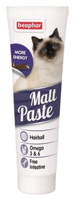 Паста Beaphar Malt Paste для выведения шерсти из желудка у кошек, 100 г