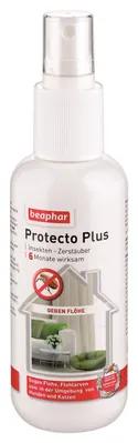 Спрей Beaphar Protecto Plus для знищення комах у місцях проживання тварин, 150 мл