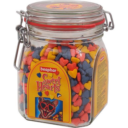 Лакомство для кошек и котят Beaphar Sweethearts вкусные и полезные сердечки, 1500 штук
