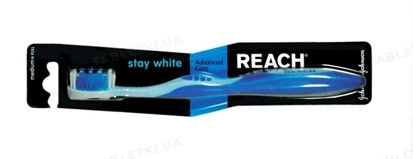 Зубна щітка Reach Stay White, жорстка, 1 штука