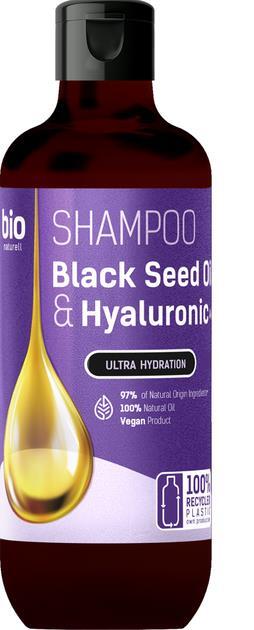 Шампунь Bio Naturell Black Seed Oil & Hyaluronic Acid Ультразволоження, 355 мл
