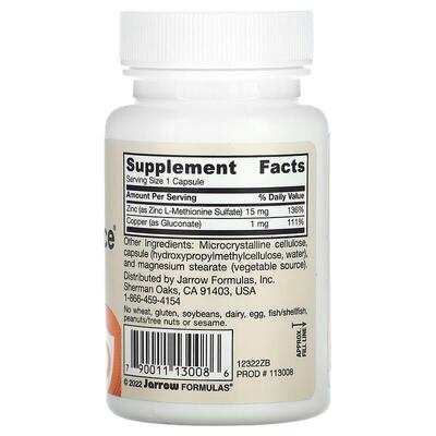 Цинк баланс Jarrow Formulas Zinc Balance, 100 капсул
