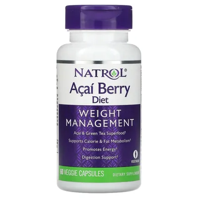 Ягоди Асаї Natrol Acai Berry Diet, 60 капсул