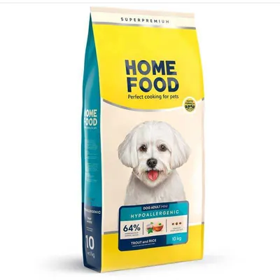 Корм сухий Home Food Hypoallergenic гіпоалергенний для дорослих собак дрібних порід з фореллю та рисом, 10 кг
