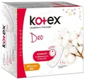 Щоденні гігієнічні прокладки Kotex Deo нормал, індивідуальна упаковка, 60 шт