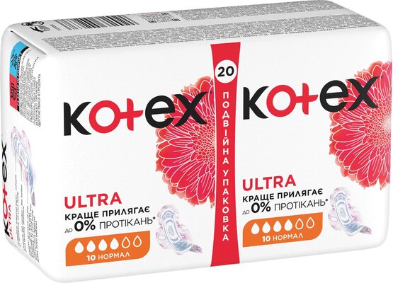 Прокладки гигиенические Kotex Ultra нормал, сеточка, 20 шт