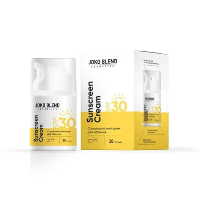 Крем для обличчя сонцезахисний Joko Blend SPF30, 30 мл