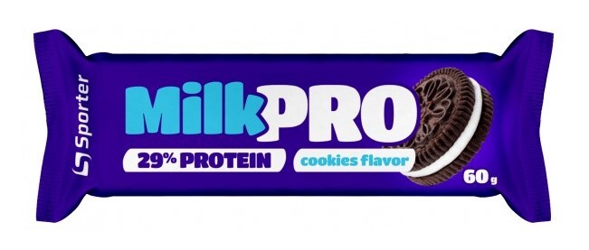 Батончик протеиновый Sporter Milk Pro 29% протеина печенье, 60 г