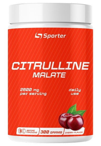 Цитруллин Малат Sporter Citrulline Malate вишня, 300 г