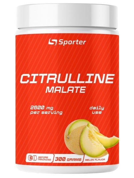 Цитруллин Малат Sporter Citrulline Malate дыня, 300 г