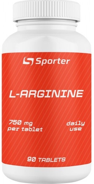 L-аргінін Sporter L-Arginine 750 мг, 90 таблеток