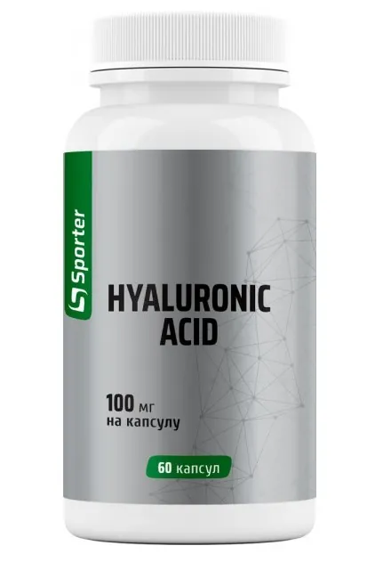 Гіалуронова кислота Sporter Hyaluronic Acid 100 мг, 60 капсул