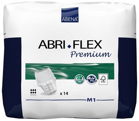 Подгузники-трусики для взрослых Abena Abri-Flex Premium 41083 M - 1 (80-110 см), 14 штук