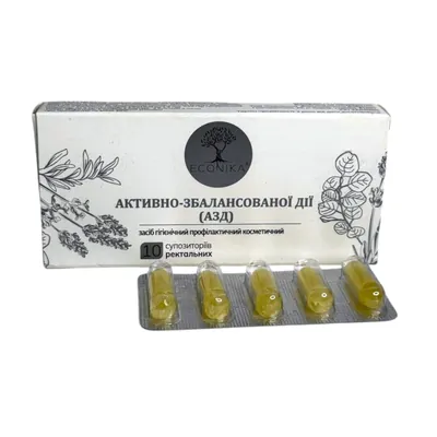 Фітосвічки Econika Активно-збалансована дія (АЗД), 10 штук