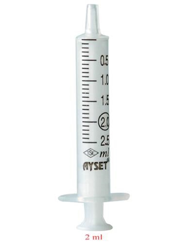 Шприц 2 мл Ayset 2-х компонентный с иглой 23G (0,6 х 32 мм), 1 штука