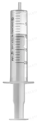 Шприц 20 мл Vogt Medical 2-х компонентний з голкою 21G (0,8 мм x 40 мм), 1 штука