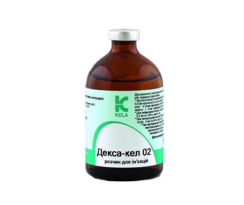 Декса-кел 02 (ДЛЯ ЖИВОТНЫХ) водный иньекционный раствор, 100 мл