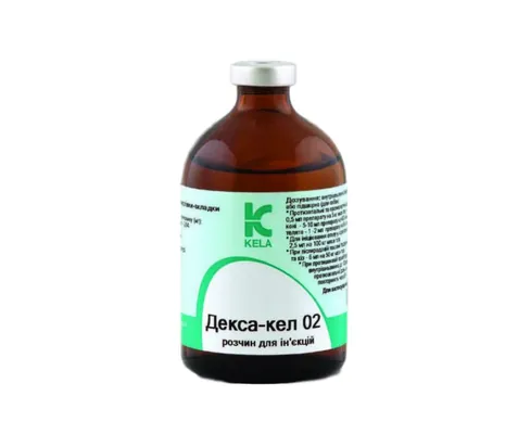 Декса-кел 02 (ДЛЯ ТВАРИН) водний ін'єкційний розчин, 100 мл