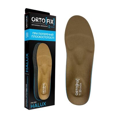 Стельки ортопедические Ortofix Halux FM5 250 при поперечном плоскостопии, размер 39-40