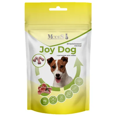 Ласощі для собак Modes Joy Dog Вітамінізовані з дичиною, 70 штук
