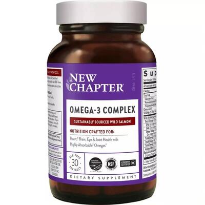 Омега 3 Комплекс New Chapter Omega 3 Complex, 30 желатиновых капсул