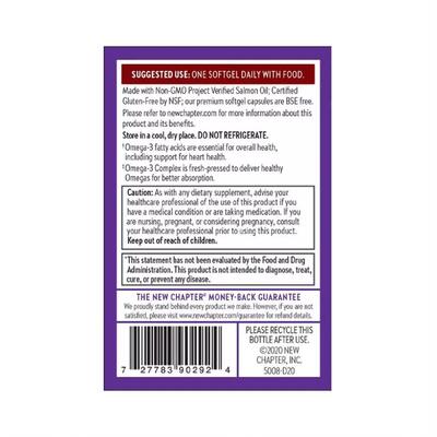 Омега 3 Комплекс New Chapter Omega 3 Complex, 30 желатиновых капсул