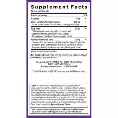 Комплекс для сна New Chapter Restful Sleep + Pain Relief, 30 вегетарианских капсул