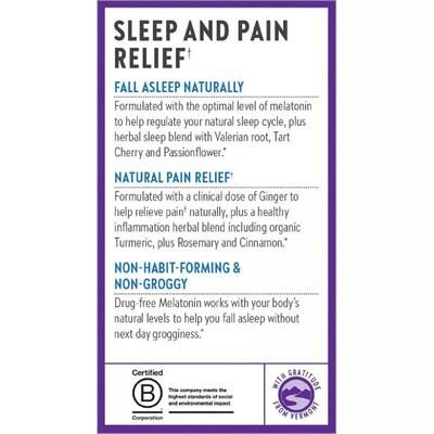 Комплекс для сна New Chapter Restful Sleep + Pain Relief, 30 вегетарианских капсул