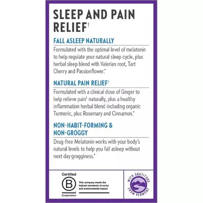 Комплекс для сну New Chapter Restful Sleep + Pain Relief, 30 вегетаріанських капсул