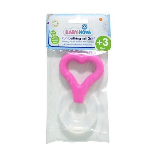 Кольцо зубное с ручкой Baby-Nova 31502 охлаждающее