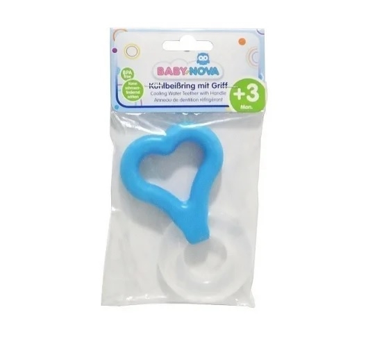 Кольцо зубное с ручкой Baby-Nova 31502 охлаждающее