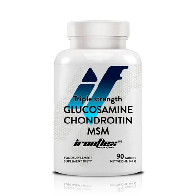 Глюкозамін, хондроїтин та МСМ IronFlex Nutrition Triple Strength Glucosamine Chondroitin MSM, 90 таблеток