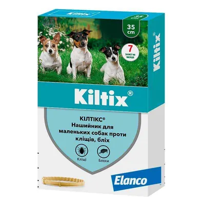Нашийник Elanco (Bayer) Кілтікс від бліх і кліщів для маленьких собак, 35 см