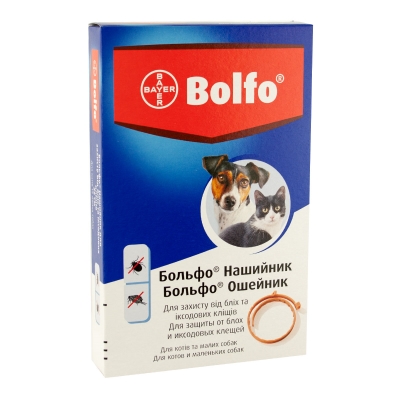 Ошейник Bayer Больфо от блох и клещей для кошек и собак, 35 см
