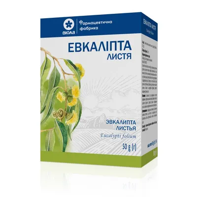 Евкаліпта листя по 50 г у пач. з внут. пак.