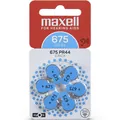 Батарейка для слухових апаратів Maxell For hearing aids PR44 1,45 V сині №675, 6 штук