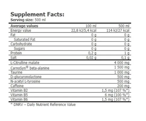 Передтренувальний комплекс Amix Nutrition CellUP Pre Workout Drink пепіно-яблуко, 500 мл