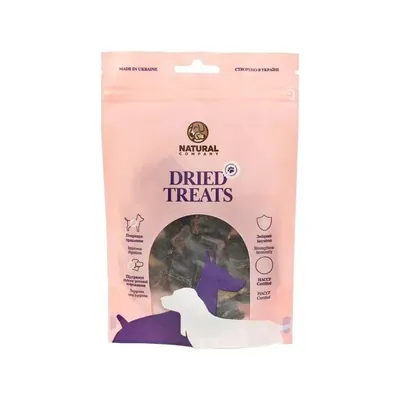 Ласощі для собак Natural Печінка яловича для дресирування міні шматки, 100 г